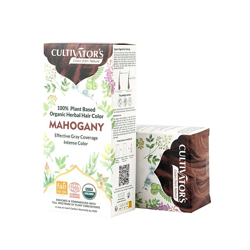 Herbal hair dye Mahogany, Cultivator's, 100g