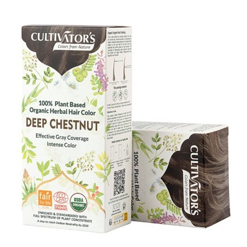 Kasvipohjainen syvä kastanja hiusväri Deep Chestnut, Cultivator's, 100g