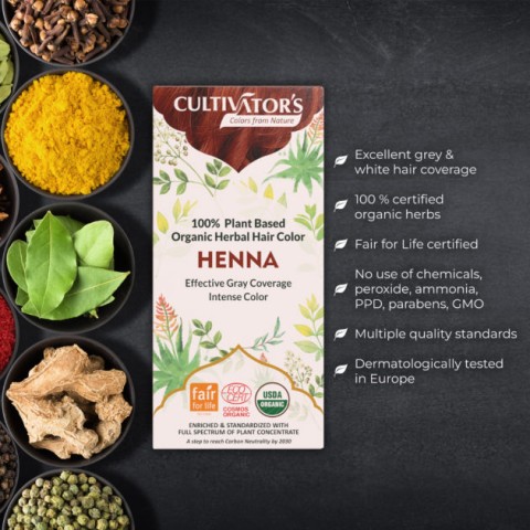 Plant hiusväri Henna, Cultivator's, 100g