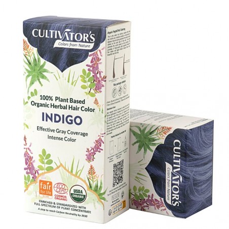 Kasvipohjainen sinertävä hiusväri Indigo, Cultivator's, 100g