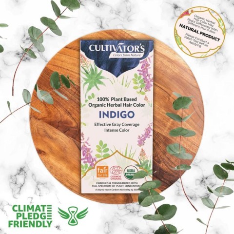 Kasvipohjainen sinertävä hiusväri Indigo, Cultivator's, 100g