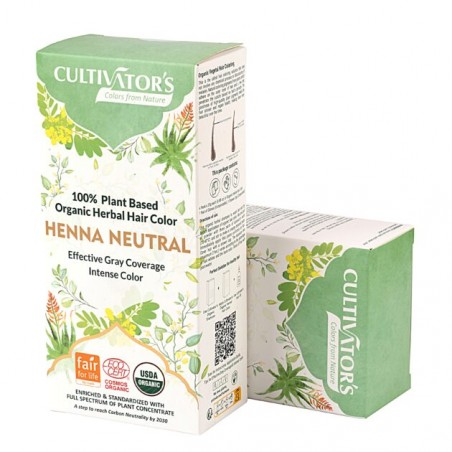 Растительная бесцветная краска для волос-ополаскиватель Henna Neutral, Cultivator's, 100г