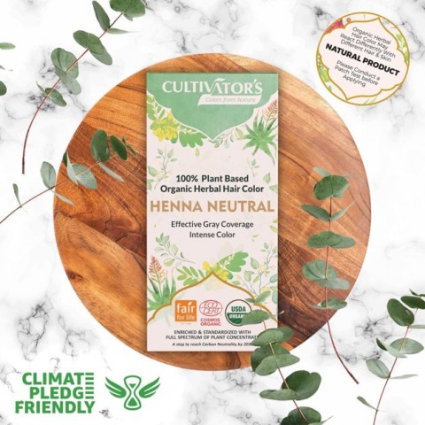 Растительная бесцветная краска для волос-ополаскиватель Henna Neutral, Cultivator's, 100г