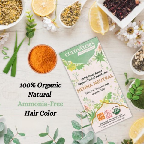 Kasviväritön hiusväri - hoitoaine Neutral Henna, Cultivator's, 100g