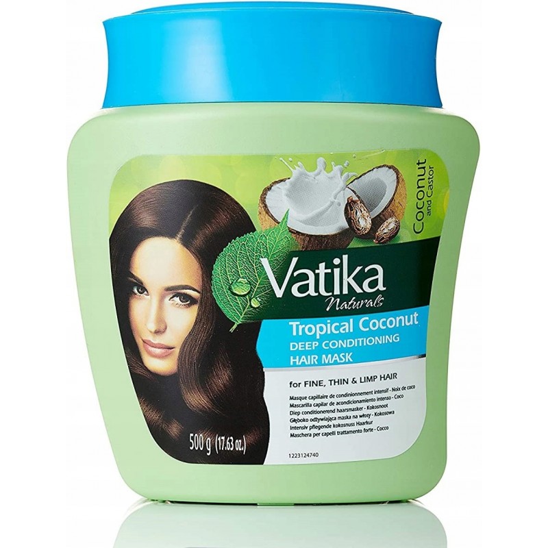 Syvähoitava hiusnaamio Tropical Coconut, Dabur Vatika, 500g