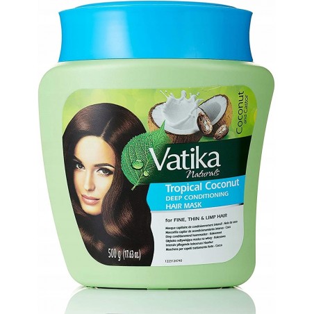 Syvähoitava hiusnaamio Tropical Coconut, Dabur Vatika, 500g