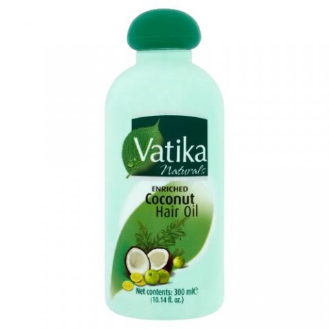 Kookosrikastettu hiusöljy Coconut, Dabur Vatika, 300 ml
