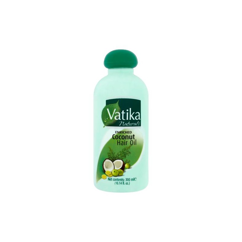 Kookosrikastettu hiusöljy Coconut, Dabur Vatika, 300 ml