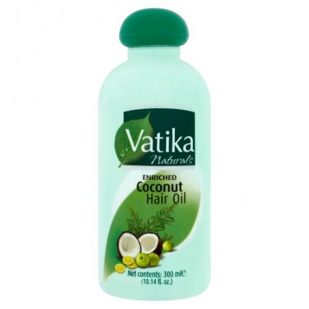 Kookosrikastettu hiusöljy Coconut, Dabur Vatika, 300 ml