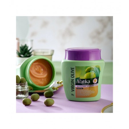 Vahvistava hiusnaamio Virgin Olive, Dabur Vatika, 500g