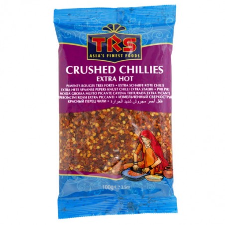 Murskatut chilipaprikat Extra Hot, TRS, 100g