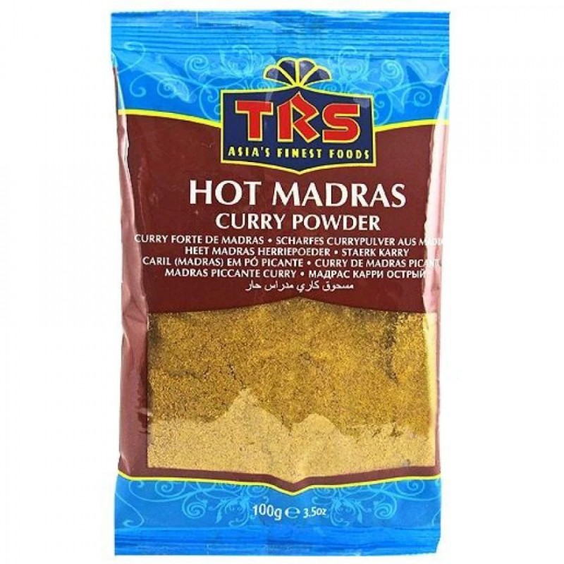 Mausteinen curryseos Hot Madras Curry, jauhettu, TRS, 100g