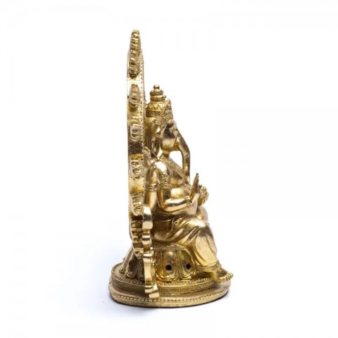 Ganesha statue with fire ring, 30cm