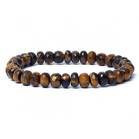 Elastinen rannekoru Tiger Eye Edges, AA laatu, 8mm