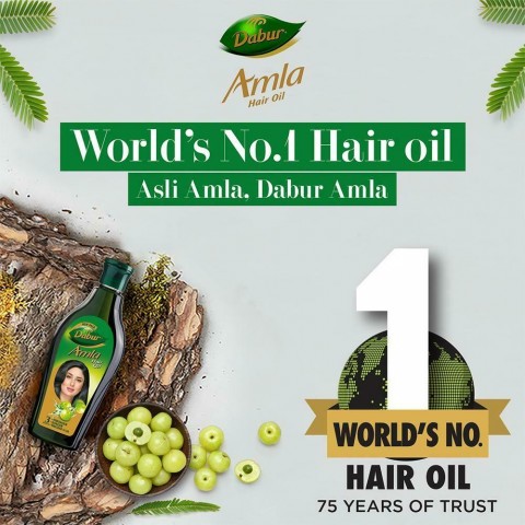 Укрепляющее масло для волос Амла, Dabur, 275 мл