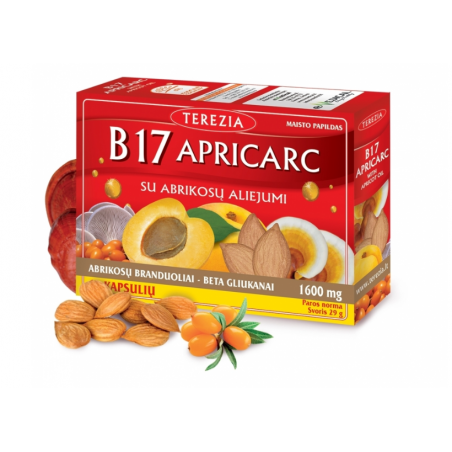 Витамин B17 Априкарк с абрикосовым маслом, Terezia, 60 капсул