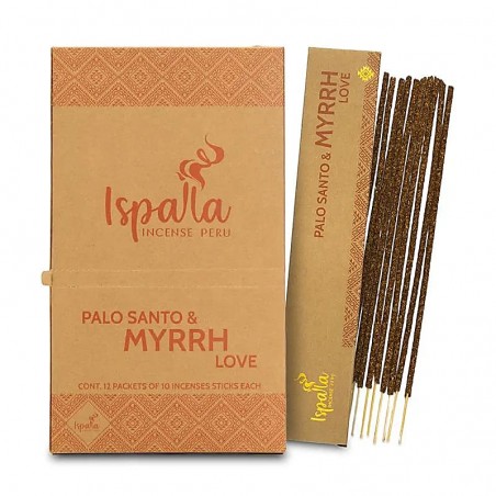 Palo Santo suitsukkeet Myrrh Love, Ispalla, 10 kpl.