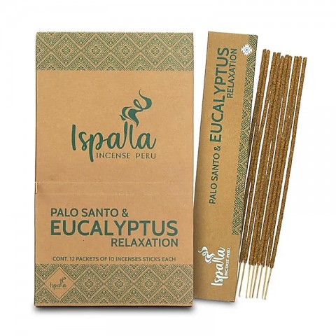 Palo Santo incense sticks Eucalyptus Relaxation, Ispalla, 10 pcs.