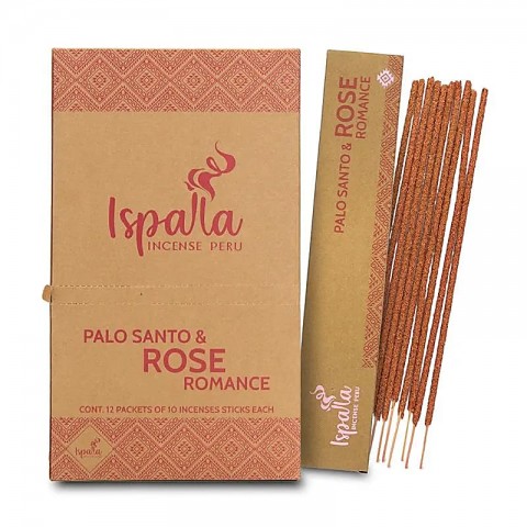 Palo Santo incense sticks Rose Romance, Ispalla, 10 pcs.
