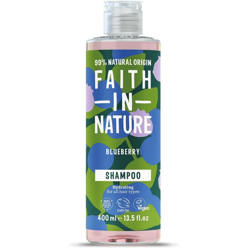 Mustikkashampoo, Faith In Nature, 400ml