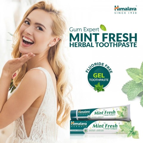 Herbal toothpaste Mint Freshness Gum Expert, Himalaya, 75ml