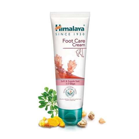 Foot cream for dry skin with turmeric and fenugreek, Himalaya, 75g