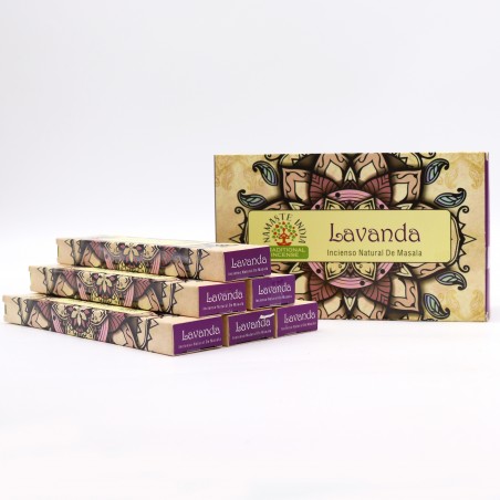 Incense sticks Lavender Mandala Masala, Namaste India, 15g