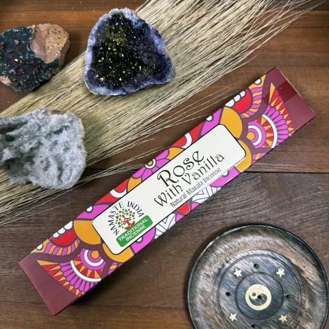 Incense sticks Rose Vanilla Mandala Masala, Namaste India, 15g