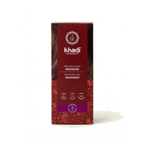 Mahogany kasviperäinen punaruskea hiusväri, Khadi Naturprodukte, 100g
