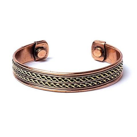 Magnetic Copper Bracelet Double Spiral