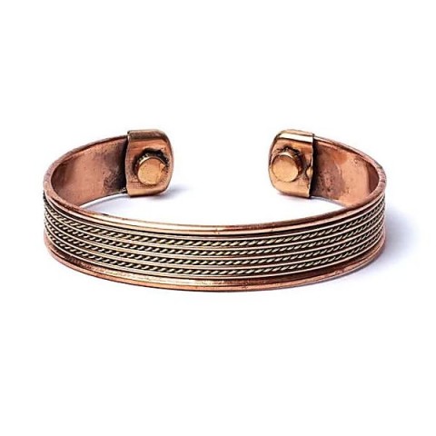 Magnetic copper bracelet Four Ropes
