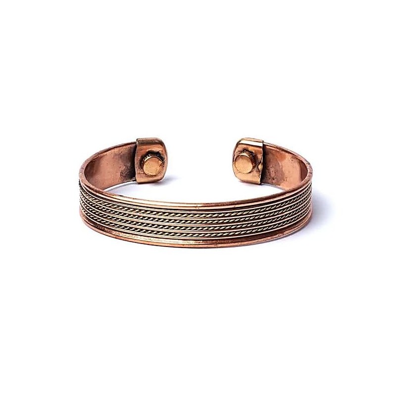 Magnetic copper bracelet Four Ropes