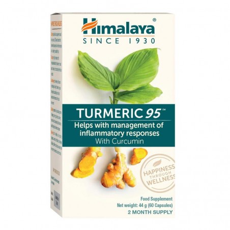 Куркума Turmeric 95 Organic, Himalaya, 60 капсул