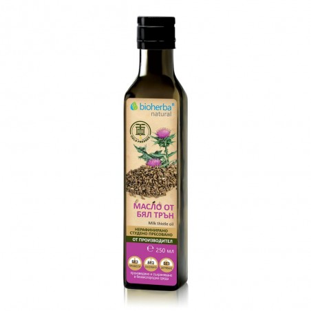 Cold-pressed milk thistle seed oil, Bioherba, 250ml