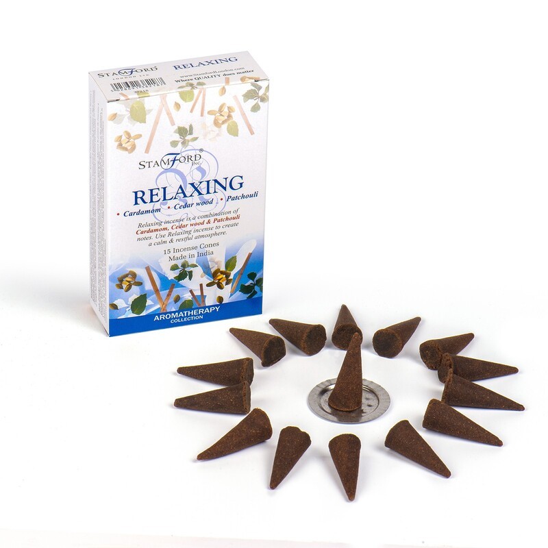 Relaxing cone incense, Stamford, 30g