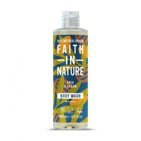 Shampoo with shea butter and argan oil, Faith In Nature, 400ml