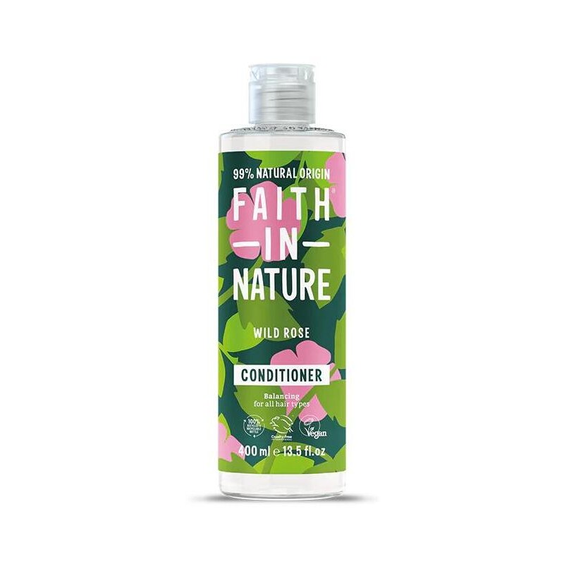 Hiustenhoitoaine Villi Ruusu, Faith In Nature, 400ml