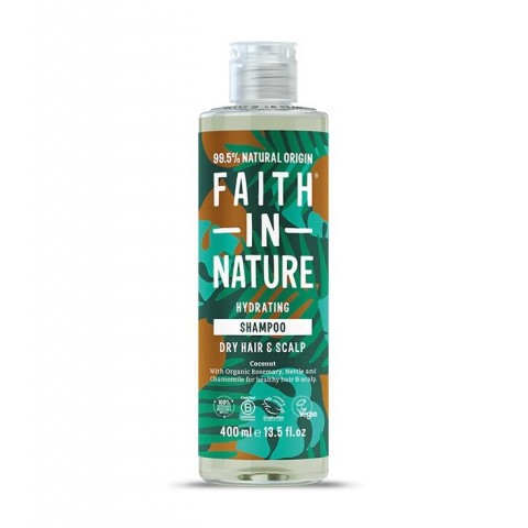 Shampoo kookospähkinää sisältävä, Faith In Nature, 400ml