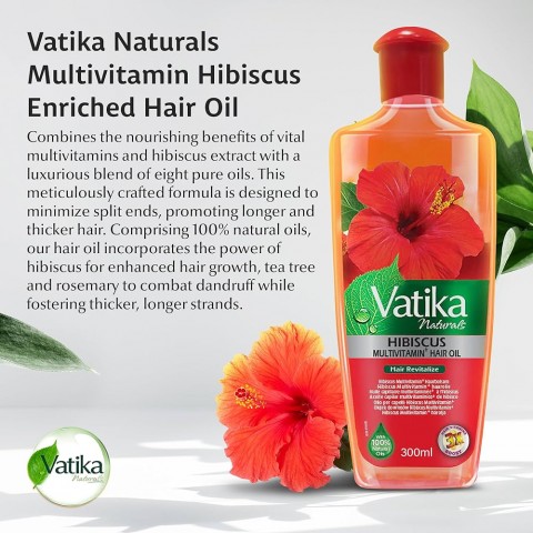 Масло для волос с гибискусом, Dabur Vatika, 200 мл