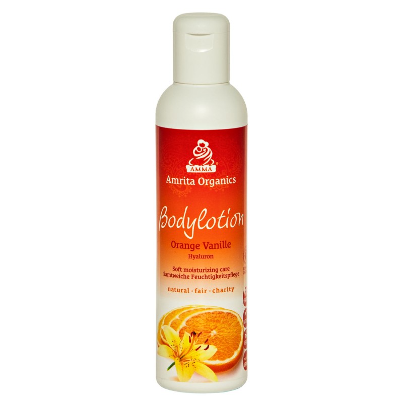 Body lotion Orange Vanilla, Amrita Organics, 200ml