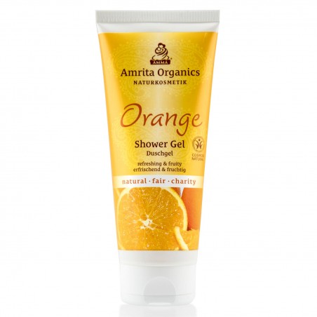 Shower gel Orange, Amrita Organics, 200ml