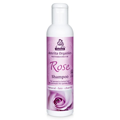 Shampoo normaaleille ja hauraille hiuksille Rose, Amrita Organics, 200ml