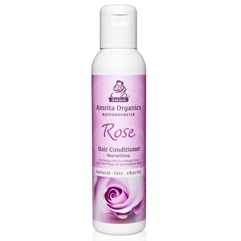 Hoitoaine vaurioituneille hiuksille Rose, Amrita Organics, 150ml