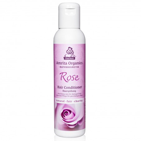 Hoitoaine vaurioituneille hiuksille Rose, Amrita Organics, 150ml