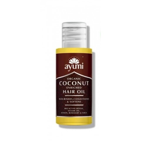 Kookospähkinöillä rikastettu hiusöljy Coconut Enriched, Ayumi, 50ml