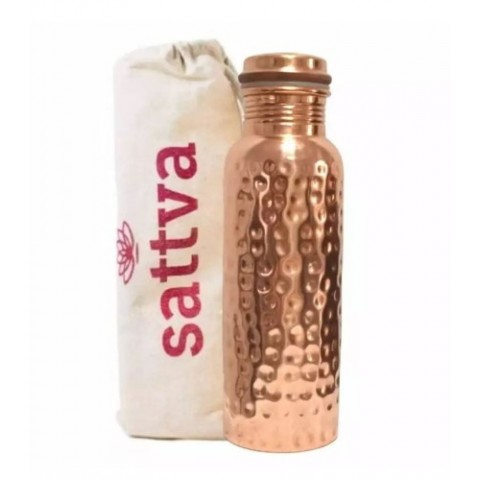 Copper drinker-bottle Hammered, Sattva Ayurveda, 950ml