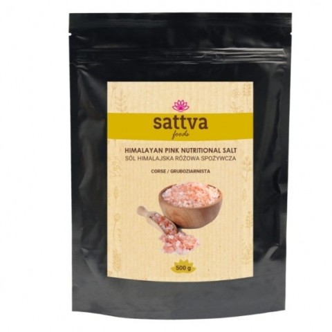 Vaaleanpunainen suola, karkea, Sattva Foods, 500g