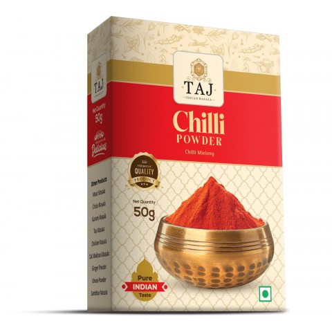 Jauhettu chilipippuri Chilli Powder, TAJ, 50g