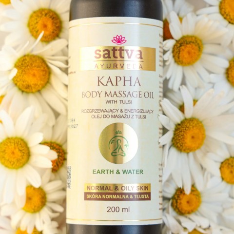 Kapha-hierontaöljy rasvaiselle iholle, Sattva Ayurveda, 200ml