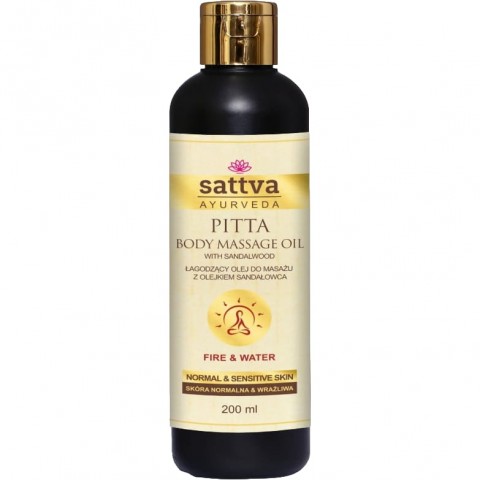 Hierontaöljy herkälle ja ongelmalliselle iholle Pitta, Sattva Ayurveda, 200ml